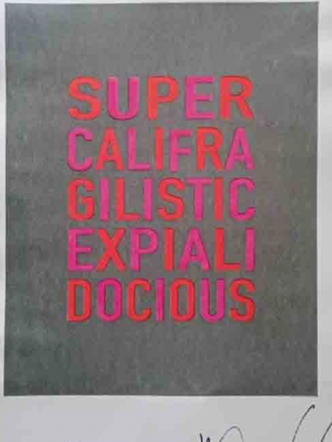 Pink & Orange Supercalifragilisticexpialidocious Print